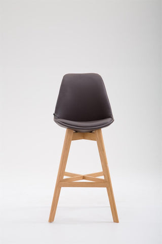 TPFLiving bar stool Canada frame Natura faux leather