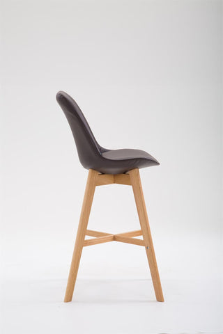 TPFLiving bar stool Canada frame Natura faux leather