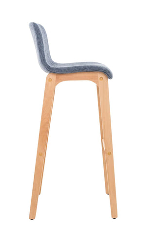 TPFLiving bar stool Hope 4-foot frame Natura fabric