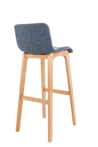 TPFLiving bar stool Hope 4-foot frame Natura fabric