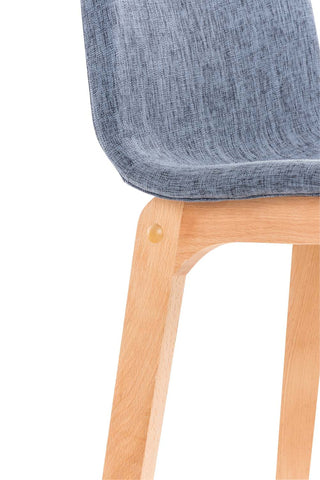 TPFLiving bar stool Hope 4-foot frame Natura fabric