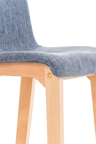 TPFLiving bar stool Hope 4-foot frame Natura fabric