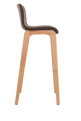 TPFLiving bar stool Hope 4-foot frame Natura fabric