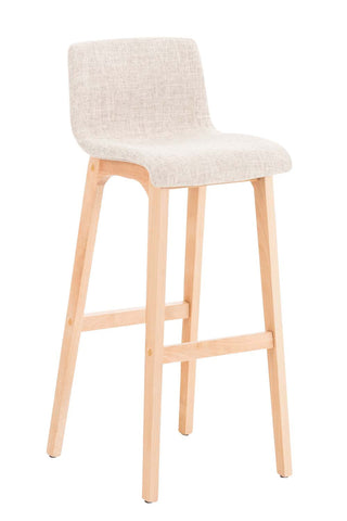 TPFLiving bar stool Hope 4-foot frame Natura fabric