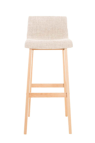 TPFLiving bar stool Hope 4-foot frame Natura fabric