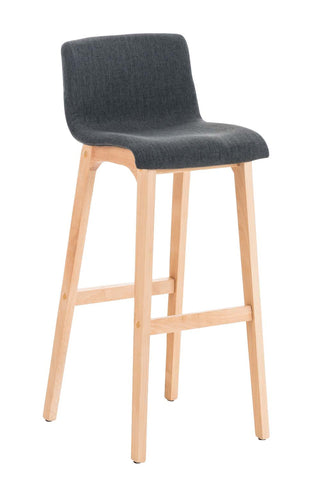 TPFLiving bar stool Hope 4-foot frame Natura fabric