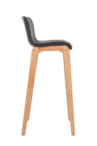 TPFLiving bar stool Hope 4-foot frame Natura fabric