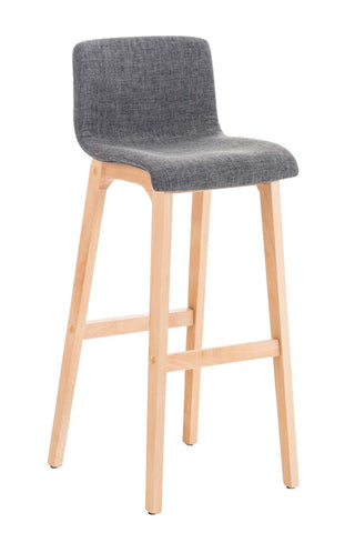 TPFLiving bar stool Hope 4-foot frame Natura fabric