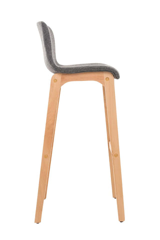 TPFLiving bar stool Hope 4-foot frame Natura fabric