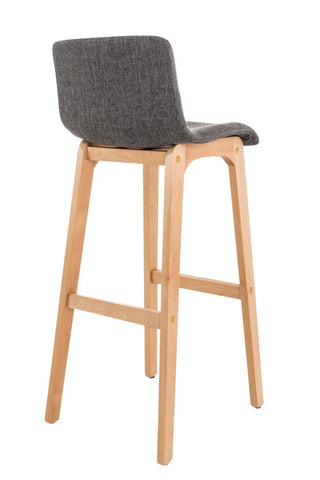 TPFLiving bar stool Hope 4-foot frame Natura fabric