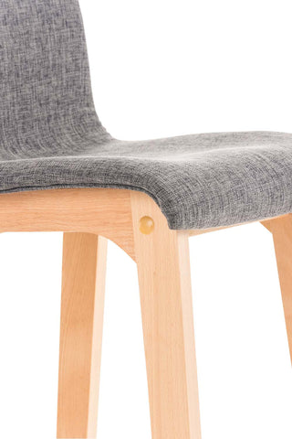 TPFLiving bar stool Hope 4-foot frame Natura fabric