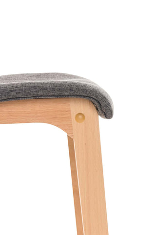 TPFLiving bar stool Hope 4-foot frame Natura fabric