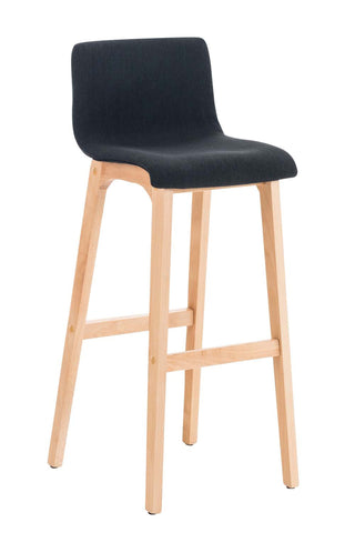 TPFLiving bar stool Hope 4-foot frame Natura fabric