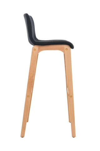 TPFLiving bar stool Hope 4-foot frame Natura fabric