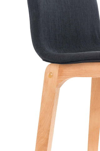 TPFLiving bar stool Hope 4-foot frame Natura fabric