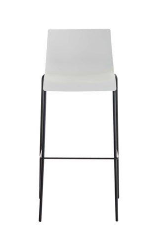 TPFLiving bar stool Hope 4-foot frame black plastic