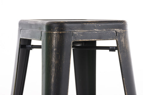 TPFLiving set of 2 Joy metal bar stools