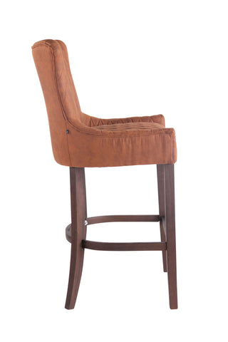 TPFLiving bar stool Hanover vintage frame antique faux leather