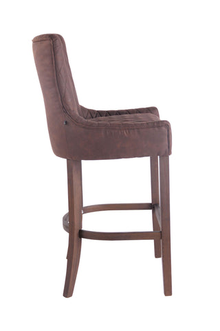 TPFLiving bar stool Hanover vintage frame antique faux leather