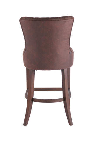 TPFLiving bar stool Hanover vintage frame antique faux leather