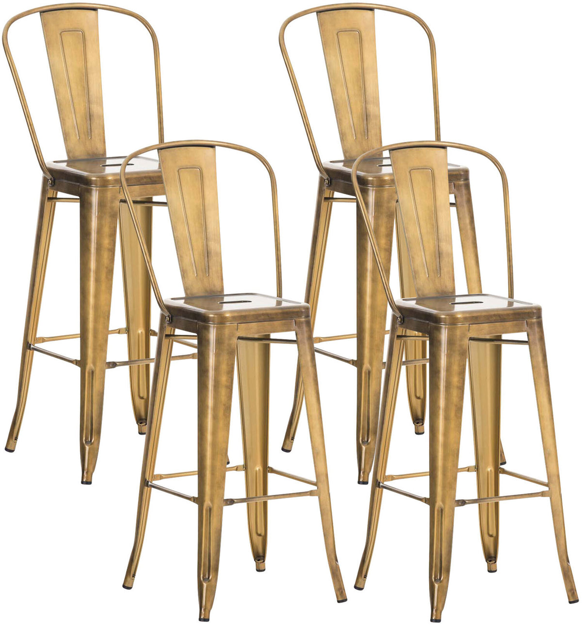 TPFLiving set of 4 bar stools Adnan