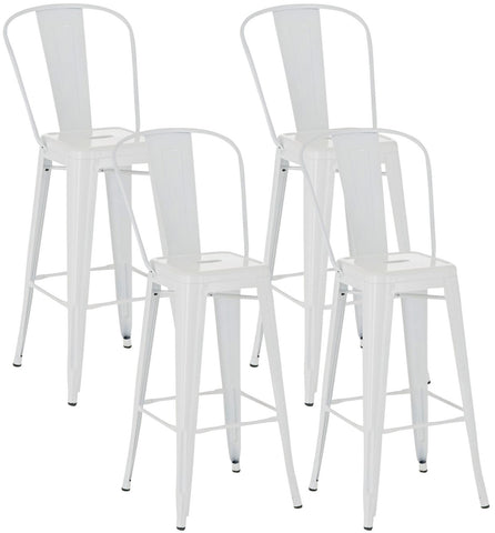 TPFLiving set of 4 bar stools Adnan