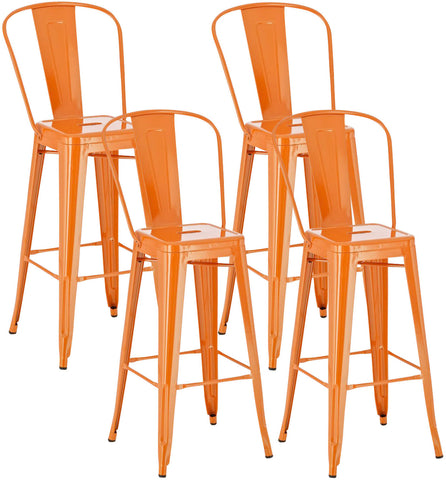 TPFLiving set of 4 bar stools Adnan