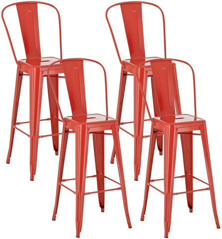 TPFLiving set of 4 bar stools Adnan