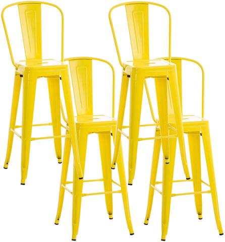 TPFLiving set of 4 bar stools Adnan