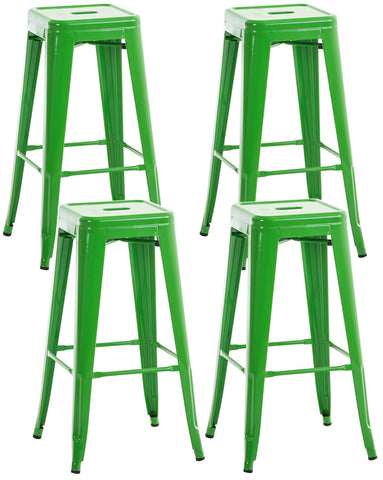 TPFLiving set of 4 Joy metal bar stools