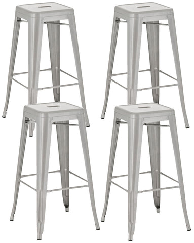 TPFLiving set of 4 Joy metal bar stools