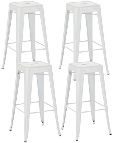 TPFLiving set of 4 Joy metal bar stools