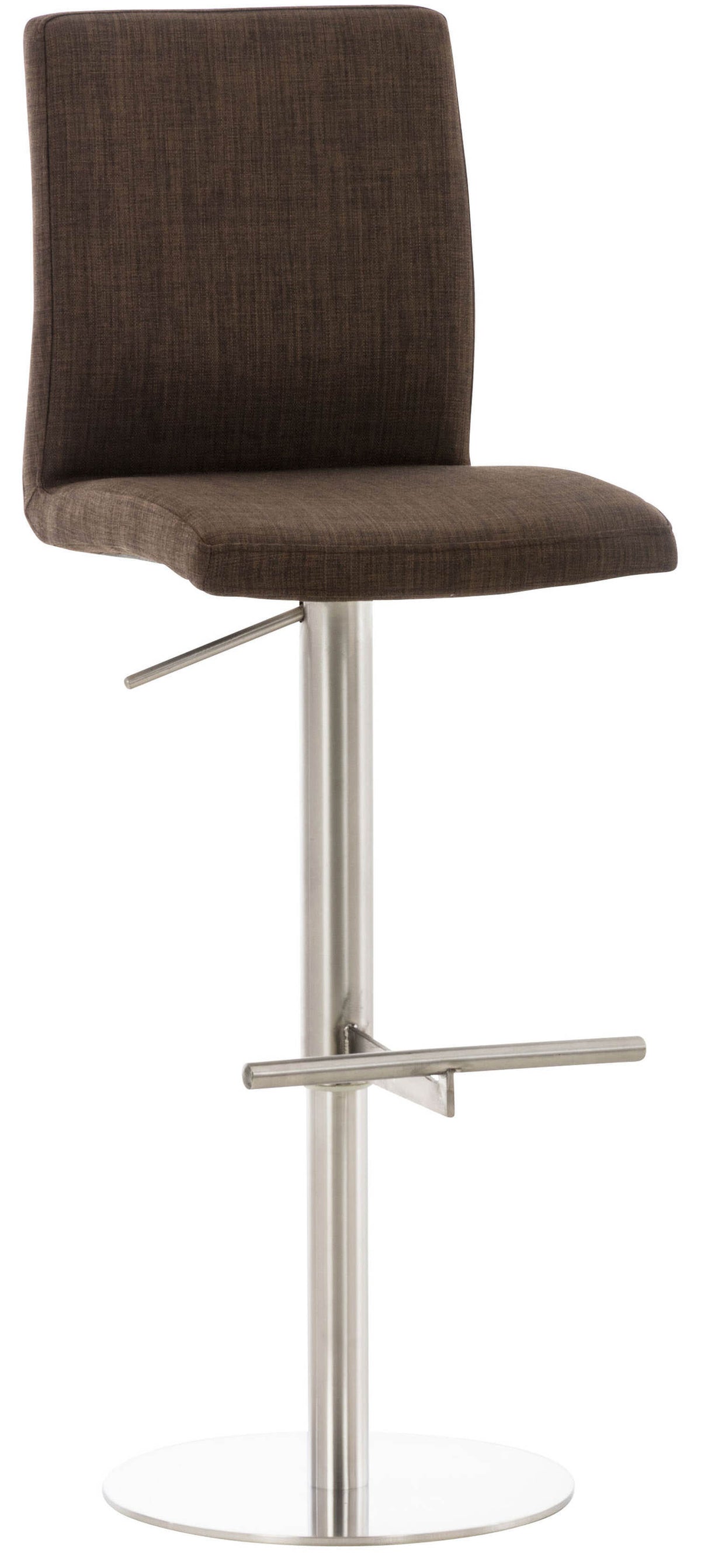 TPFLiving bar stool Cathy frame stainless steel fabric