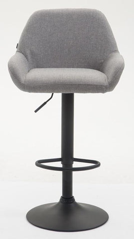 TPFLiving bar stool Bragnum frame black fabric