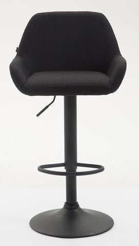 TPFLiving bar stool Bragnum frame black fabric