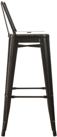 TPFLiving set of 2 bar stools Massimo metal