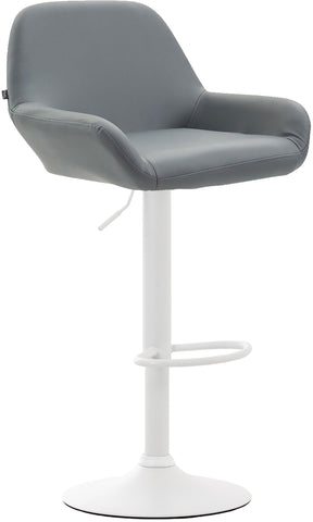 TPFLiving bar stool Bragnum frame white faux leather