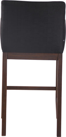 TPFLiving Laren bar stool - antique dark wood frame - fabric