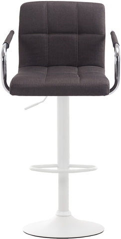 TPFLiving bar stool Luca frame white fabric