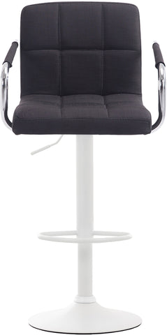 TPFLiving bar stool Luca frame white fabric