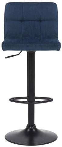 TPFLiving bar stool Fani frame black velvet