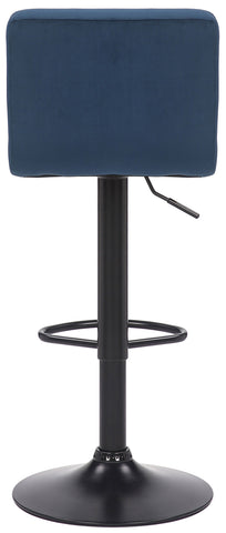 TPFLiving bar stool Fani frame black velvet