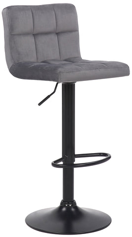 TPFLiving bar stool Fani frame black velvet