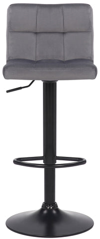 TPFLiving bar stool Fani frame black velvet