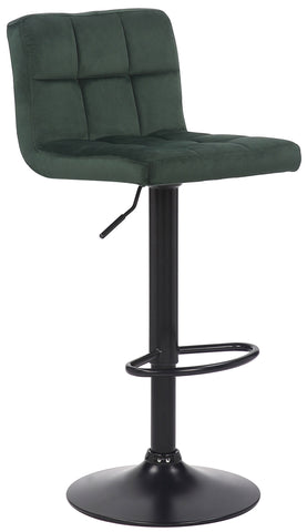 TPFLiving bar stool Fani frame black velvet