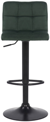 TPFLiving bar stool Fani frame black velvet