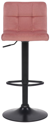 TPFLiving bar stool Fani frame black velvet