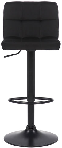 TPFLiving bar stool Fani frame black velvet