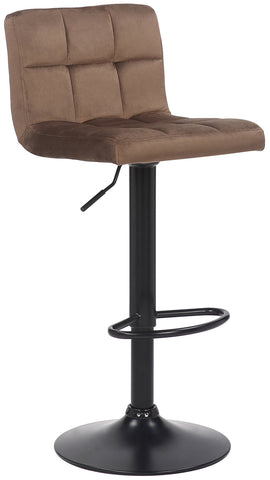 TPFLiving bar stool Fani frame black velvet