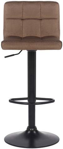 TPFLiving bar stool Fani frame black velvet